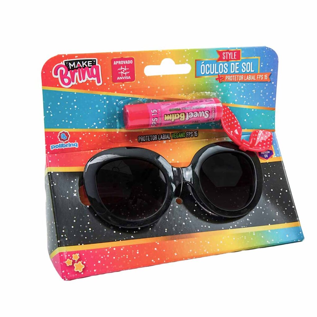 MK93 – MAKEBRINQ STYLE – OCULOS DE SOL COM PROTETOR LABIAL