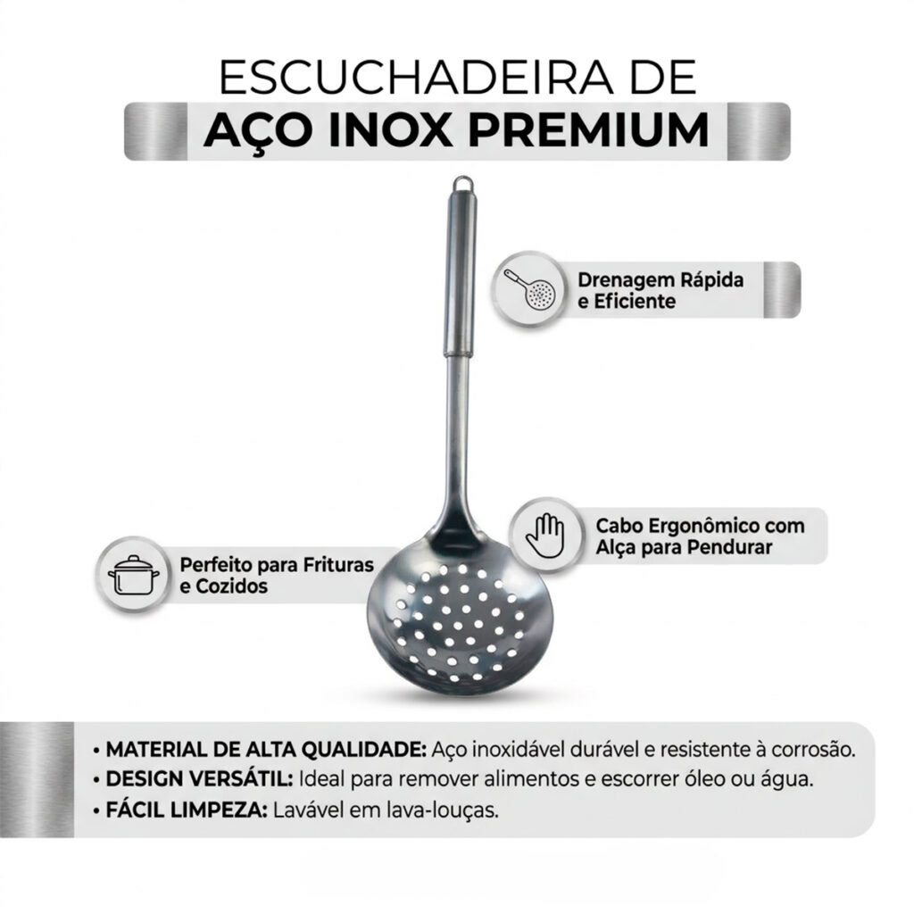 MP147 – ESCUMADEIRA GRANDE – INOX