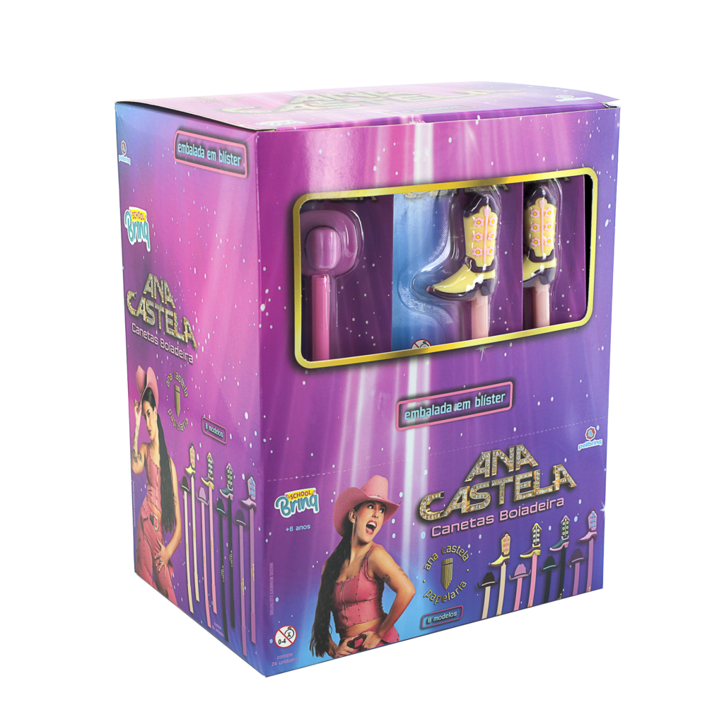 SCB-AC01 – SCHOOLBRINQ – CANETA GEL BOOTS ANA CASTELA – BLISTER – IMEDIATO
