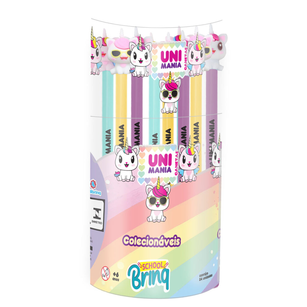 SCB219 – CANETA GEL UNICÓRNIO UNIMANIA –  IMEDIATO