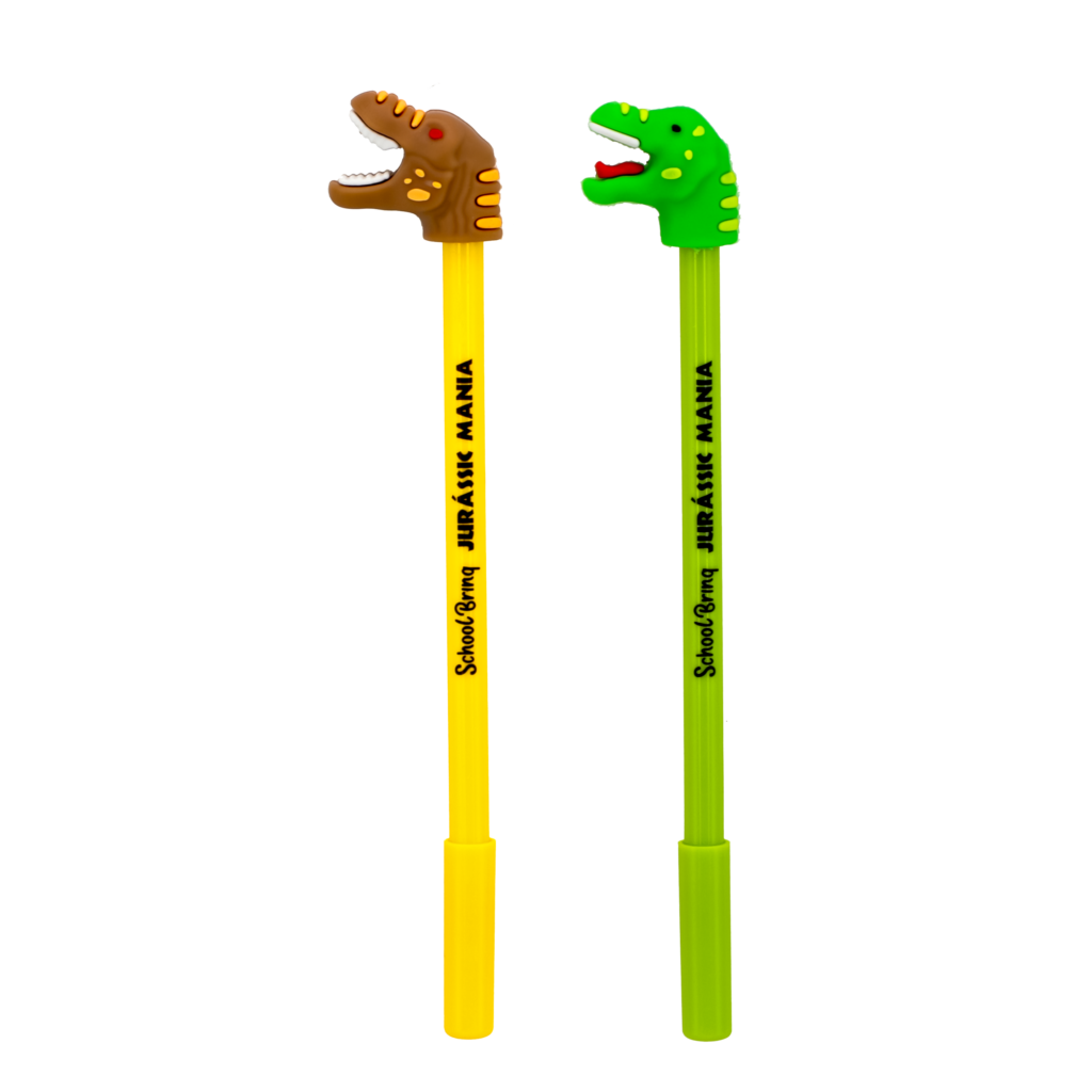 SCB224 – SCHOOLBRINQ – CANETA GEL DINOSSAURO DINOMANIA –  IMEDIATO