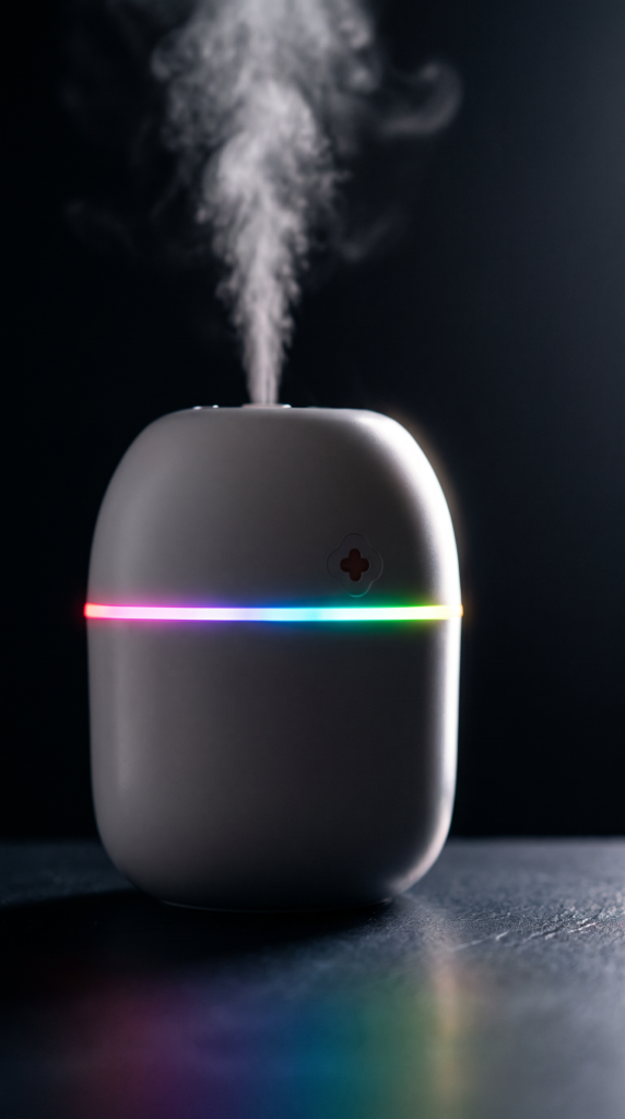 DIF-150-01 – MINI DIFUSOR AROMATIZADOR USB 150ML LED – BOREAL