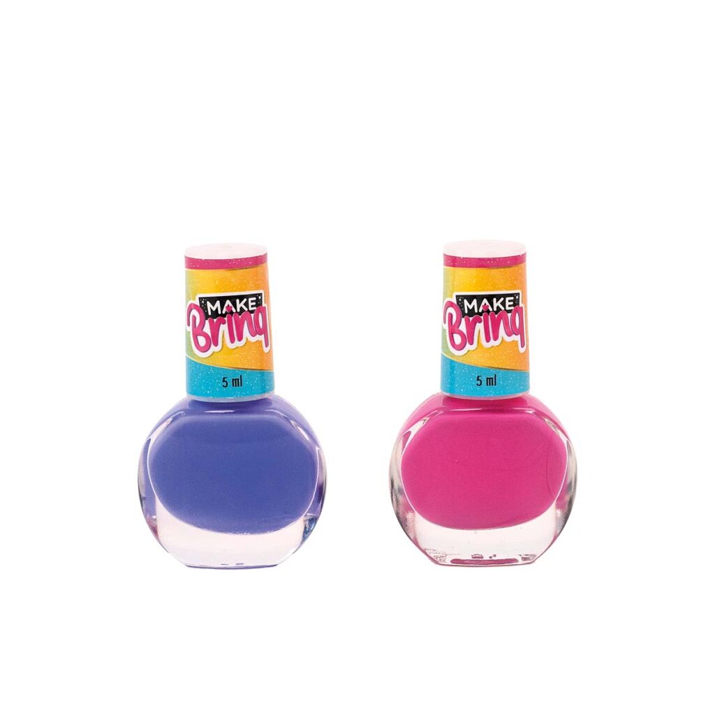 MK104 – MAKEBRINQ STYLE FASHION – BOLSA PLUSH COM ESMALTE, GLOSS LABIAL, SET DE SOMBRA E BLUSH