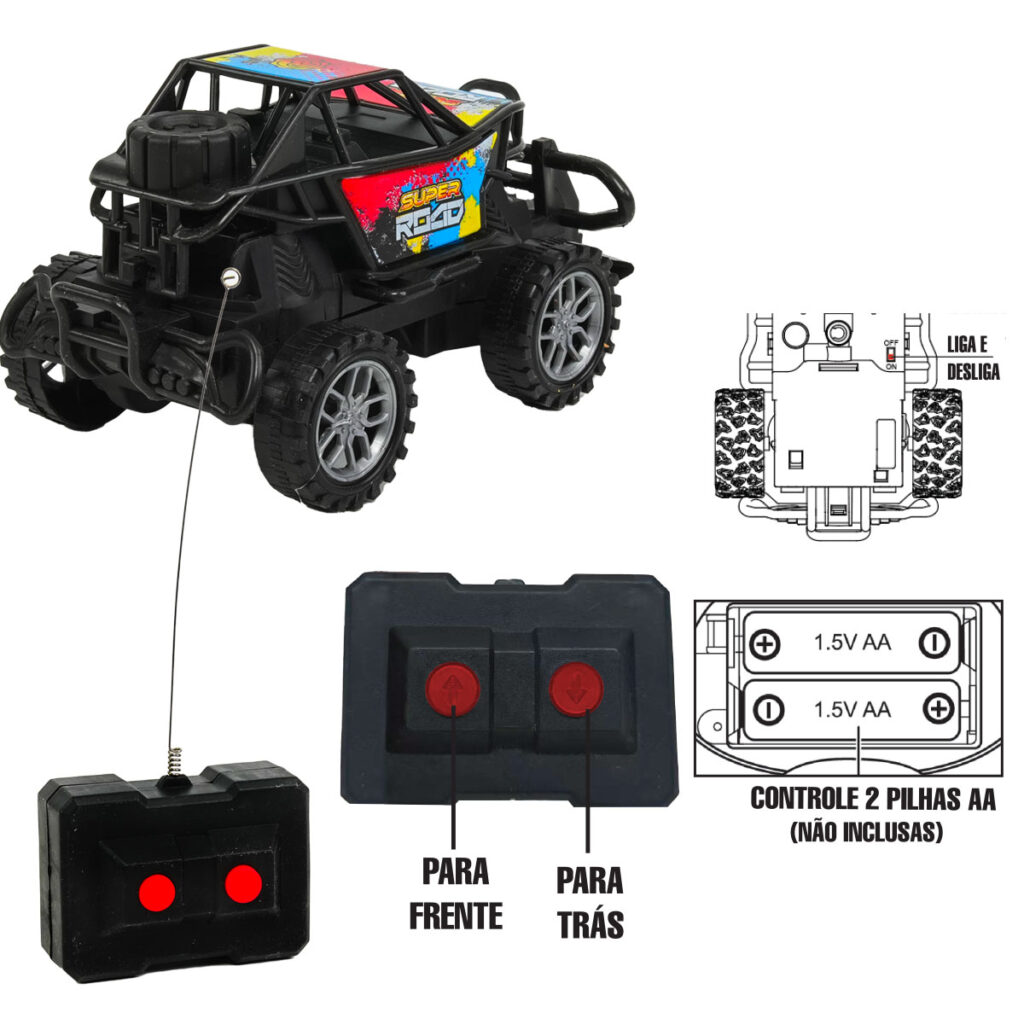 CAR835 – CARRINHO DE CONTROLE REMOTO CROSS